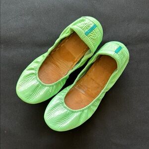 TIEKS bright Green Ballet Flats 7